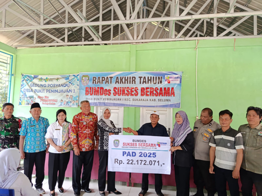 BUMDES SUKSES BERSAMA DESA BP I MELAKSANAKAN RAT 2025. PAD Rp.22.172.071